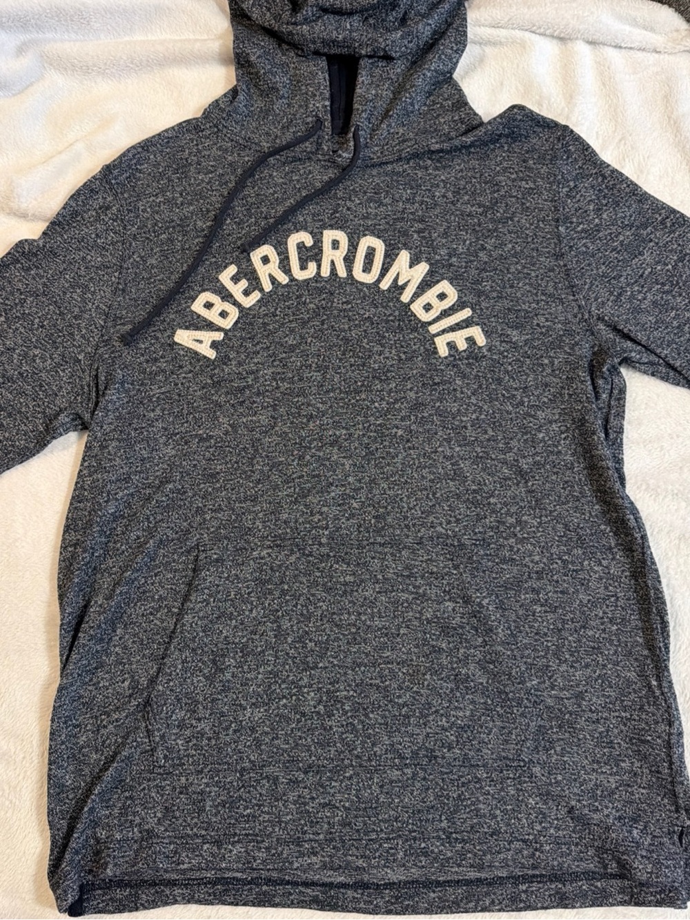 Abercrombie & Fitch Navy Heather Crewneck Pullover